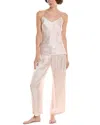 Natori Edit 2pc Lily Printed Satin Icon Pajama Set