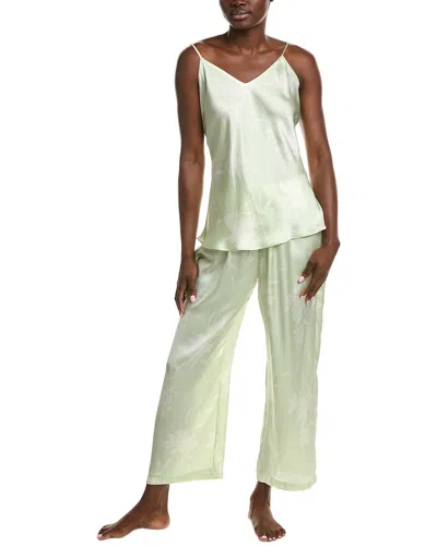 NATORI EDIT NATORI EDIT 2PC LILY PRINTED SATIN ICON PAJAMA SET