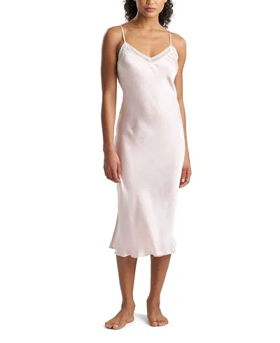 Natori Edit Ashley Icon Gown With Lace In Neutral