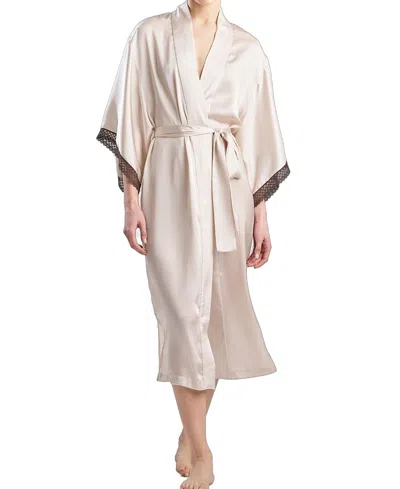 Natori Edit Ashley Icon Robe With Lace In Neutral