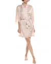 Natori Edit Lily Printed Satin Icon Wrap In Pink