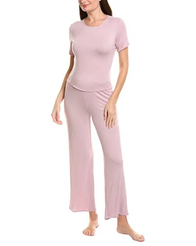 Natori Edit Celeste Rib Ease Top In Pink