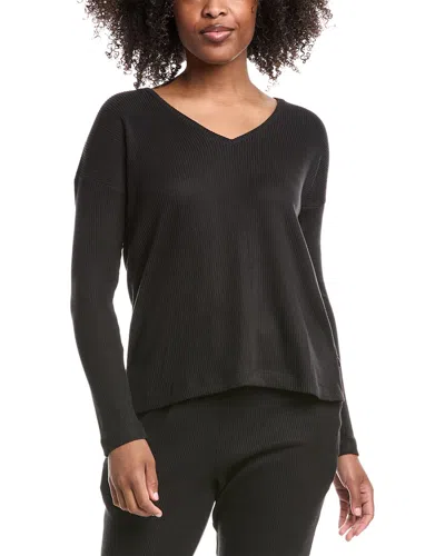 Natori Edit Eden Everywhere V-neck Top In Black