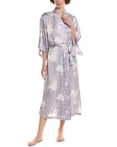 NATORI EDIT NATORI EDIT LILY PRINTED SATIN ICON ROBE