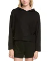 Natori Edit Mila Waffle Knit Hoodie In Black
