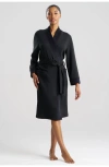 Natori Edit Nova Brushed Knit Dream Robe In Black