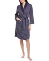Natori Edit Nova Brushed Knit Robe In Blue