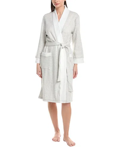 Natori Edit Nova Brushed Knit Robe In Gray