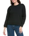 Natori Edit Nova Brushed Knit Sweatshirt In Black