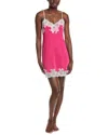Natori Enchant Lace Trim Chemise In Pink