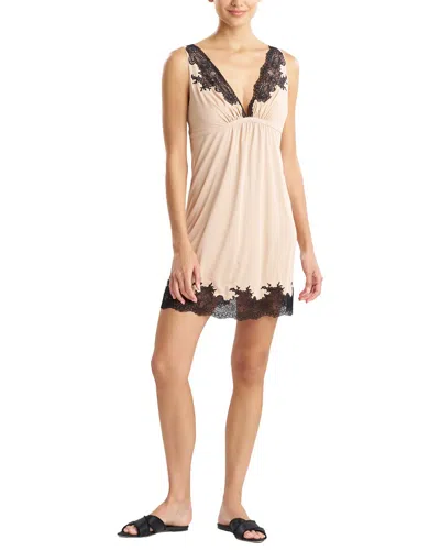 Natori Enchant Lace Applique Chemise In Brown