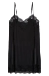 Natori Enchant Lace Trim Chemise In Black W/black Lace