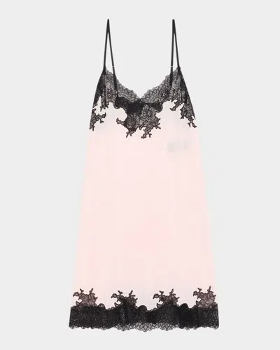 Natori Enchant Silky Lace-trim Chemise