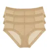 Natori Women's 3-pk. Escape Mesh Girl Brief Underwear In Cafe