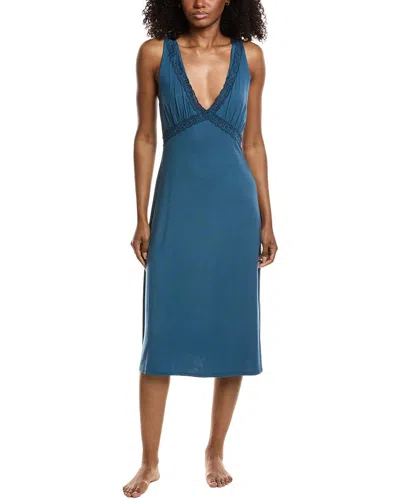 Natori Essentials Gown In Blue