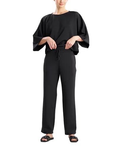 Natori Udon Scuba Knit Pajama Pants In Black