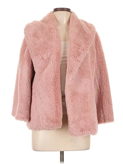 Pre-owned Natori Faux Fur Jacket In Pink