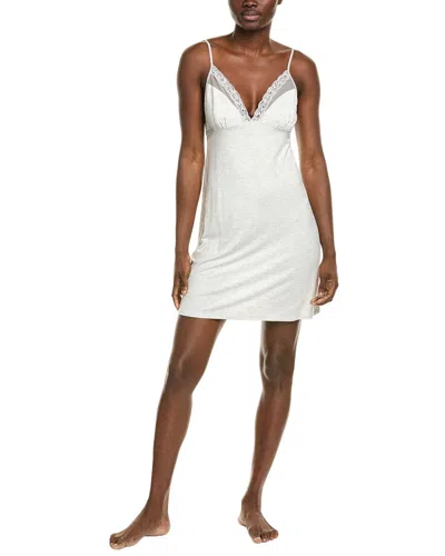 Natori Feather Essentials Chemise In Grey