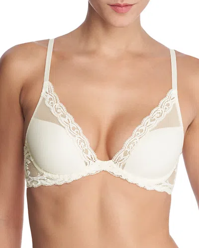 Natori Feathers Contour Plunge Bra In Neutral