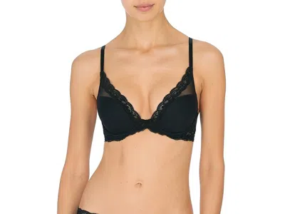 Natori Feathers Contour Plunge Bra 730023 In Black