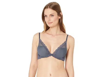 Natori Feathers Contour Plunge Bra 730023 In Gray