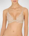 Natori Feathers Contour Plunge Bra In Cafe