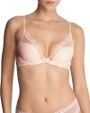 Natori Feathers Plunge Underwire Maternity Nursing Bra In Seashell