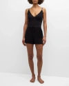 Natori Women's Feathers 2-piece Lace-trimmed Pajama Set In Black