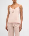 Natori Feathers Essential Lace-trim Cami Pajama Set In Cameo Rose