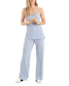 Natori Feathers Essentials Cami Pajama Set In Light Heather Grey