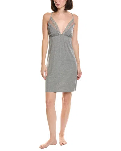 Natori Feathers Essentials Chemise In Gray