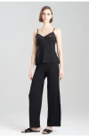 Natori Feathers Essentials Lenzing Ecovero Viscose Lace Cami Pj In Black