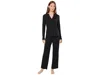 Natori Feathers Essentials Pajama Set In Black