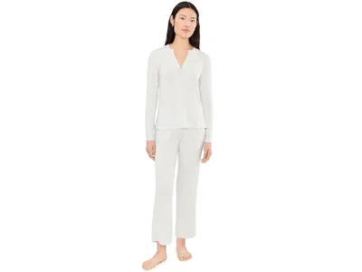 Natori Feathers Essentials Pajama Set Women's Pajama Sets Light Heather Grey: Xl (women's 18) In White