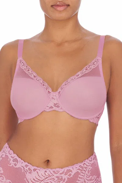 Natori Feathers Full Figure Contour Underwire Bra In Freesia In Purple