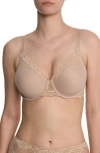 Natori Feathers Full Figure Plunge T-shirt Bra In Brown