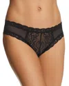 Natori Feathers Low-rise Sheer Hipster Underwear Lingerie 753023 In Black