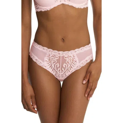 Natori Feathers Low-rise Sheer Hipster Underwear Lingerie 753023 In Pink
