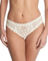 Natori Feathers Lace Hipster In Ivory