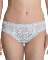 Natori Feathers Low-rise Sheer Hipster Underwear Lingerie 753023 In Whipped Mint Lace
