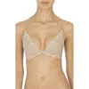 Natori Feathers Lace Plunge Nursing T-shirt Bra In Neutral