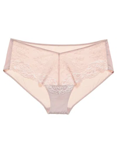 Natori Feathers Lace Refresh Girl Brief In Pink