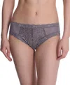 Natori Feathers Low-rise Sheer Hipster Underwear Lingerie 753023 In Blue