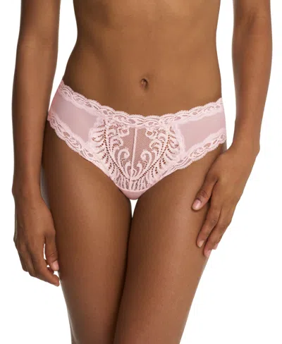 Natori Feathers Low-rise Sheer Hipster Underwear Lingerie 753023 In Pink