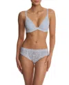 Natori Feathers Low-rise Sheer Hipster Underwear Lingerie 753023 In Blue