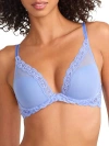 Natori Feathers Plunge Bra In French Blue