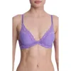 Natori Feathers Plunge T-shirt Basics Bra In Purple
