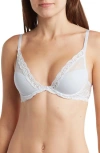 Natori Feathers Plunge T-shirt Basics Bra In White