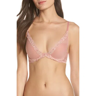 Natori Feathers Plunge T-shirt Bra In Frose