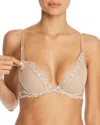 Natori Feathers Plunge Underwire Maternity Nursing Bra In Cafe